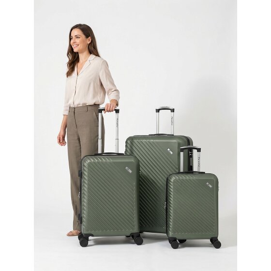 Check.In Paradise 2.0 4 wielen Kofferset 3-delig met uitbreidingsplooi