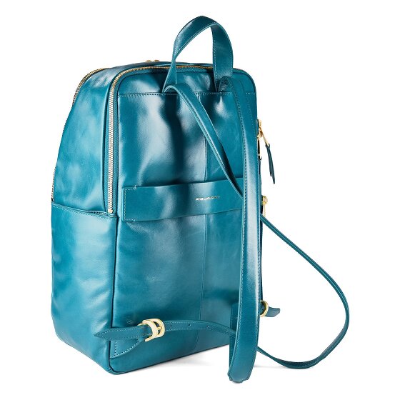 Piquadro Blue Square Dagrugzak RFID-bescherming Leer 37 cm Laptop compartiment