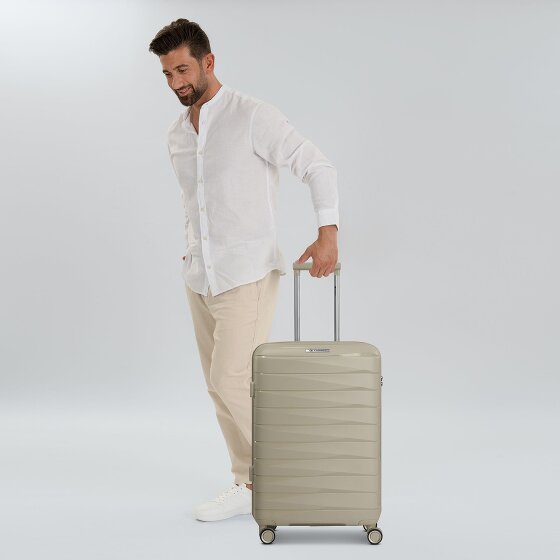 Franky London 4 wielen Trolley M 65 cm met uitbreidingsplooi