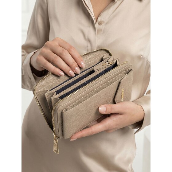 Lazarotti Bologna leren portemonnee met rits rondom en Smartphonehoesje, leer, 19 cm