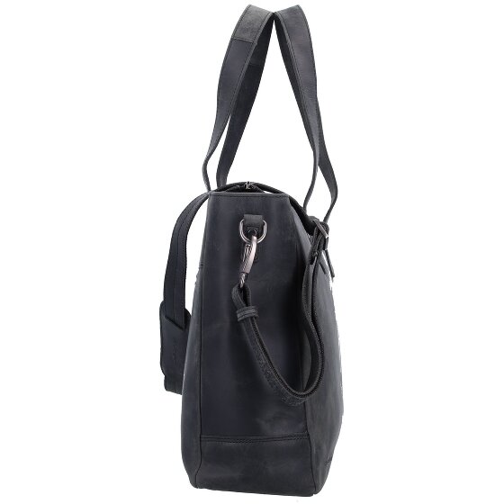Plevier Shopper tas leer 41 cm laptop compartiment