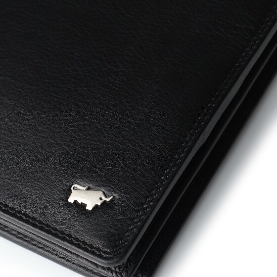 Braun Büffel Golf 3.0 Portemonnee RFID-bescherming Leer 11 cm