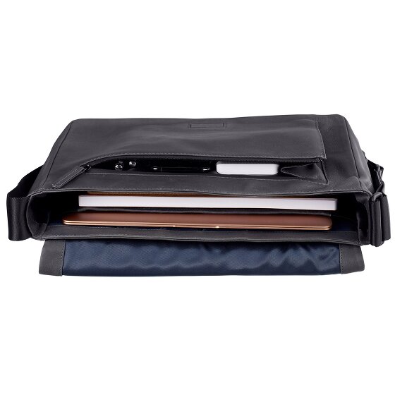 Leonhard Heyden Den Haag Messenger Leer 37 cm Laptopcompartiment