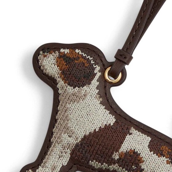 Lauren Ralph Lauren Leer tasbedeltje 9,5 cm