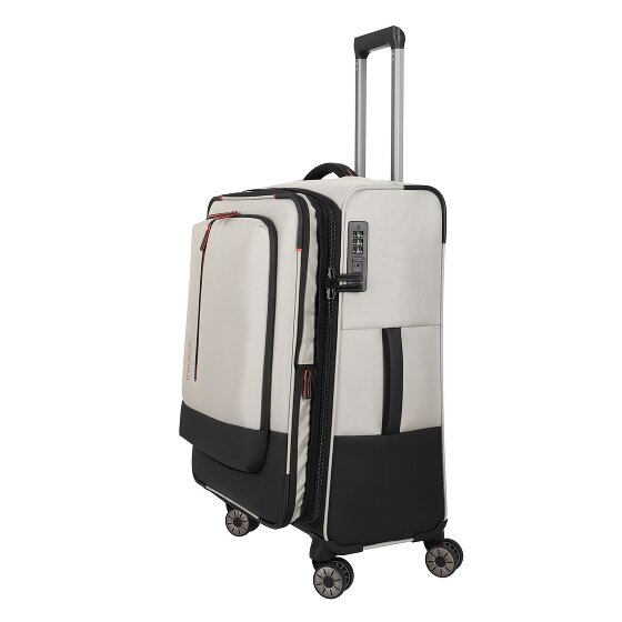 Travelite Crosslite 5.0 4 wielen Trolley M 66 cm met uitbreidingsplooi