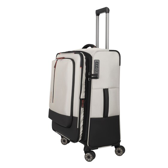 Travelite Crosslite 4 wielen Trolley M 66 cm met uitbreidingsplooi