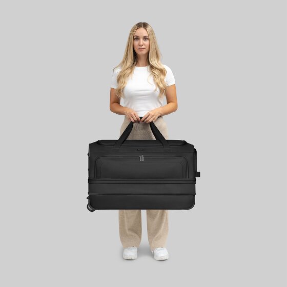 Redolz Duffle Essentials 2-wiel reistassenset 2-delig L+L met stretchvouw