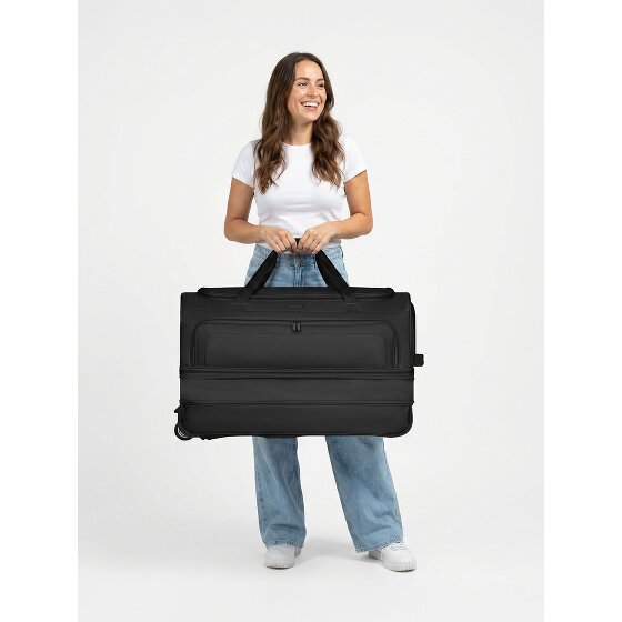 Redolz Duffle Essentials 2-wiel reistassenset 2-delig L+L met stretchvouw