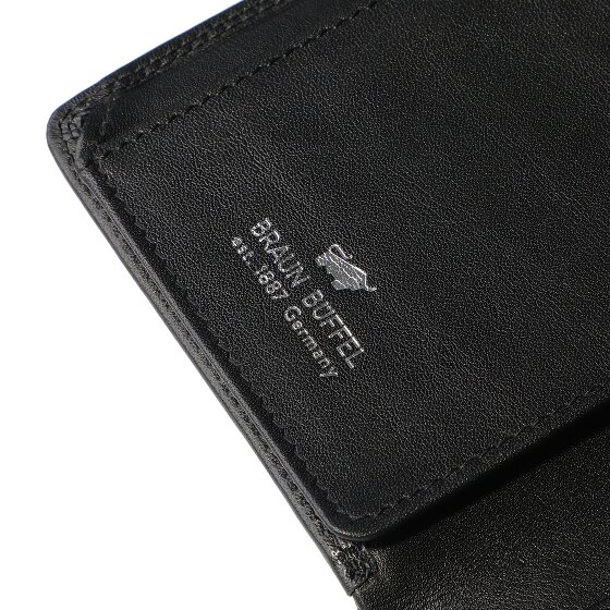 Braun Büffel Golf 3.0 Portemonnee RFID-bescherming Leer 14 cm