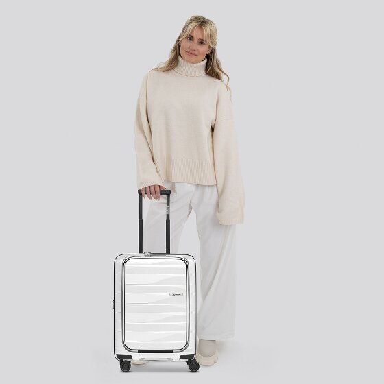 Bergpfeil Travel 4 wielen Cabinewagen 55 cm Laptopvak met uitbreidingsplooi