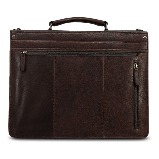 Jost Glasgow Aktentas RFID-bescherming Leder 40 cm Laptopvak