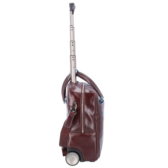 Piquadro Blue Square 2 wielen Zakelijke trolley Leder 36 cm Laptopvak