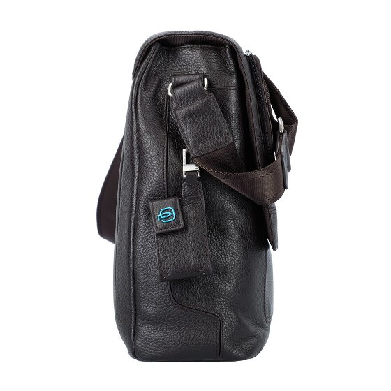 Piquadro Vibe Aktetas Messenger Leer 41 cm Laptop compartiment