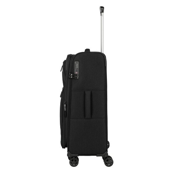 Travelite Kick Off 4 wielen Trolley M 67 cm met uitbreidingsplooi