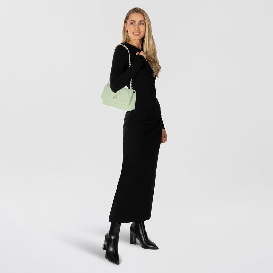 Patrizia Pepe Fly gewatteerde lederen schoudertas 25 cm