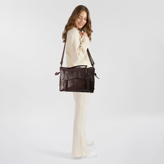 Harbour 2nd Cool Casual Aktetas Messenger Leer 36 cm Laptop compartiment Harbour 2nd Cool Casual Aktetas Messenger Leer 36 cm Laptop compartiment