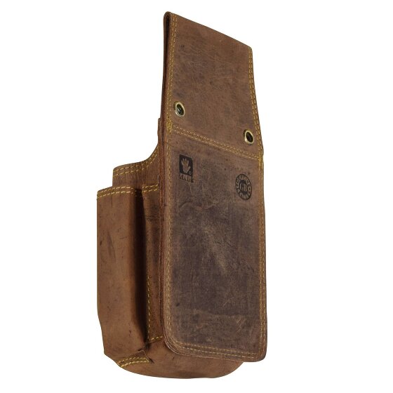 Greenburry Vintage heuptasje leer 14,5 cm