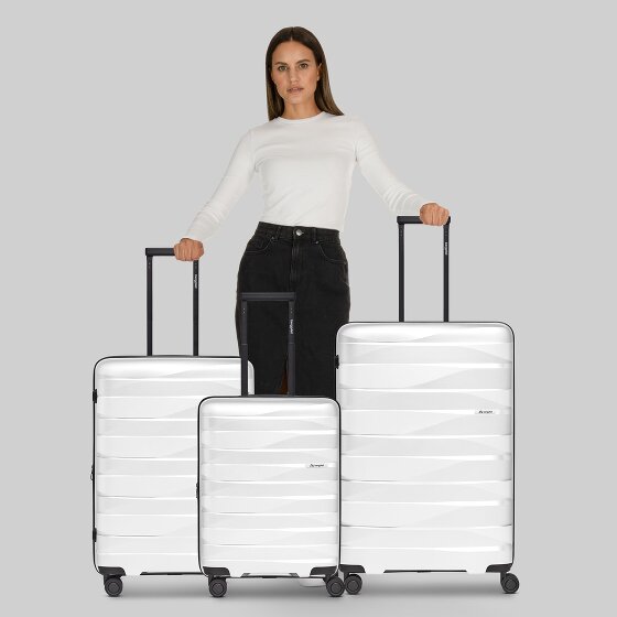 Bergpfeil Travel 4-wiel kofferset, 3-delig, met rekbare vouw