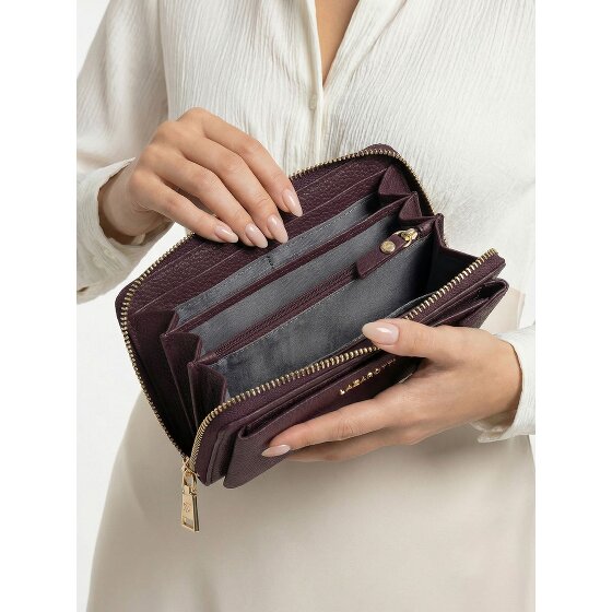 Lazarotti Bologna Leren Zip-Around Portemonnee Mobiel Telefoonhoesje Leer 19 cm