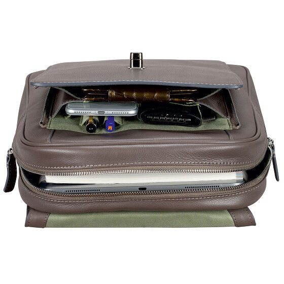 Leonhard Heyden Nizza Stad rugzak Leer 34 cm