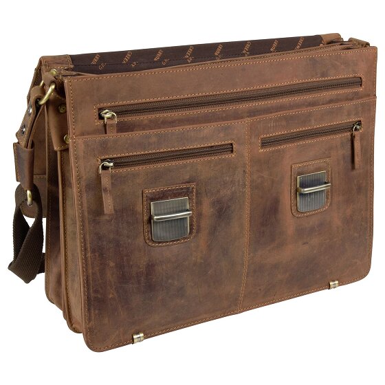 Greenburry Vintage XL aktetas leer 40 cm