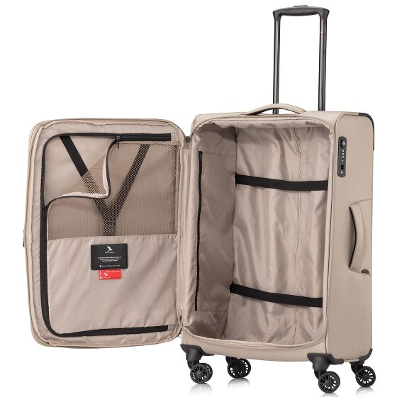 Pack Easy GoOn 4 wielen Trolley M 67 cm met uitbreidingsplooi