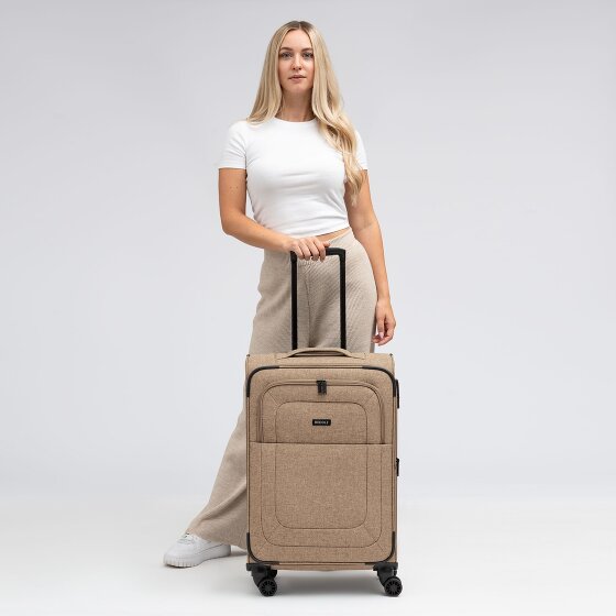 Redolz Essentials 12 MEDIUM 4-wiel trolley 67 cm met uitbreidingsplooi