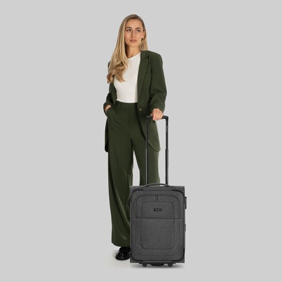 Redolz Essentials 12 2 wielen Cabinewagen S 55 cm met uitbreidingsplooi