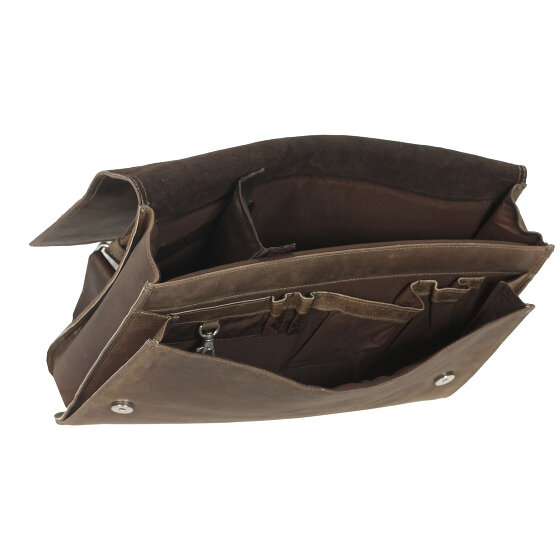 Harold's Antico Messenger Leder 38 cm Laptopcompartiment