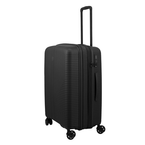 Travelite Air Stripe 4 wielen Trolley M 66 cm met uitbreidingsplooi