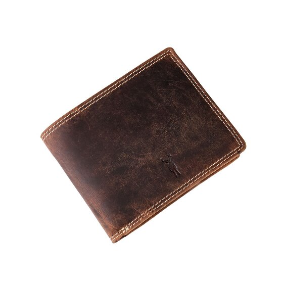 Jack Kinsky Baltimore 101 Portemonnee RFID-bescherming Leer 13 cm