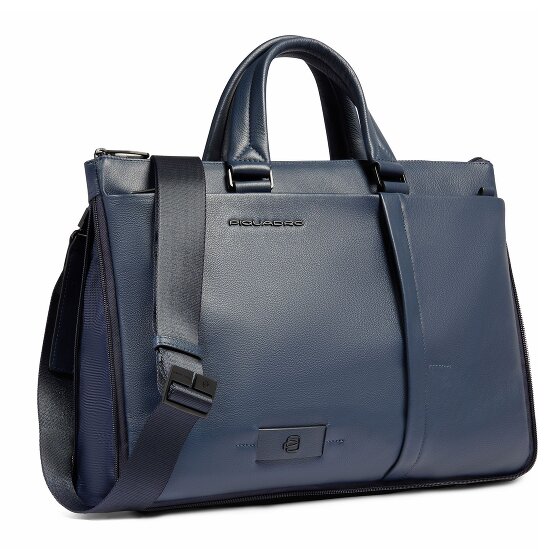 Piquadro Russel Koffer RFID-bescherming Leer 42 cm Laptop compartiment