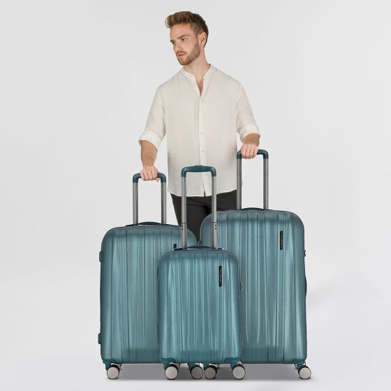 Polestream Moonrock 4 wielen Kofferset 3-delig met uitbreidingsplooi