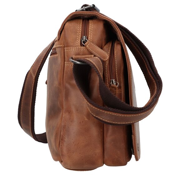 Greenburry Racing Collection Atlanta Aktetas Messenger Leer 36 cm