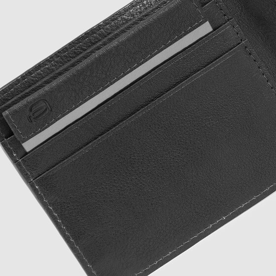 Piquadro Carl Portemonnee RFID-bescherming Leer 11 cm
