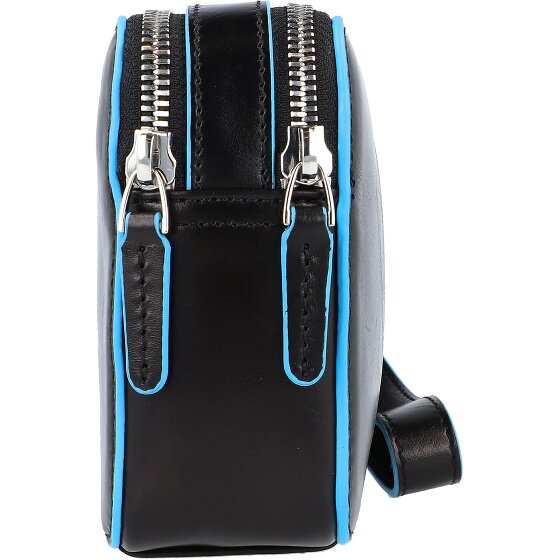 Piquadro Blauw Vierkant Leren Polstasje 21 cm