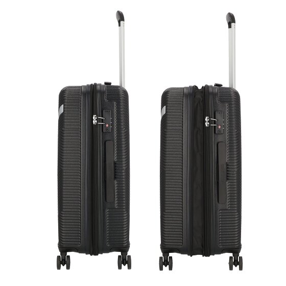 American Tourister Exoline 4 wielen Kofferset 3-delig met uitbreidingsplooi