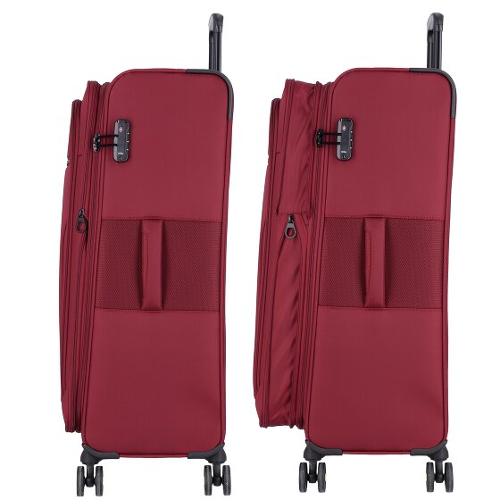 d&n Travel Line 9704 4 wielen Trolley L 78 cm met uitbreidingsplooi