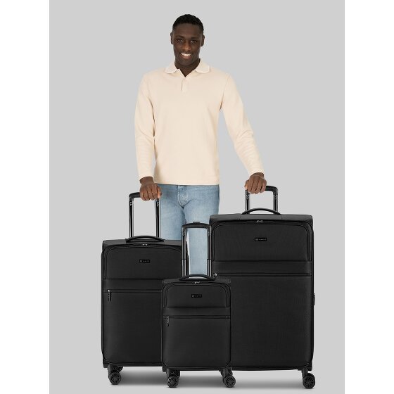 bugatti Valencia Soft 4 wielen Kofferset 3-delig met uitbreidingsplooi