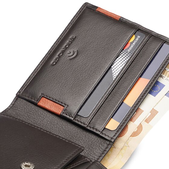 Roncato Monaco Portemonnee RFID-bescherming Leer 9 cm