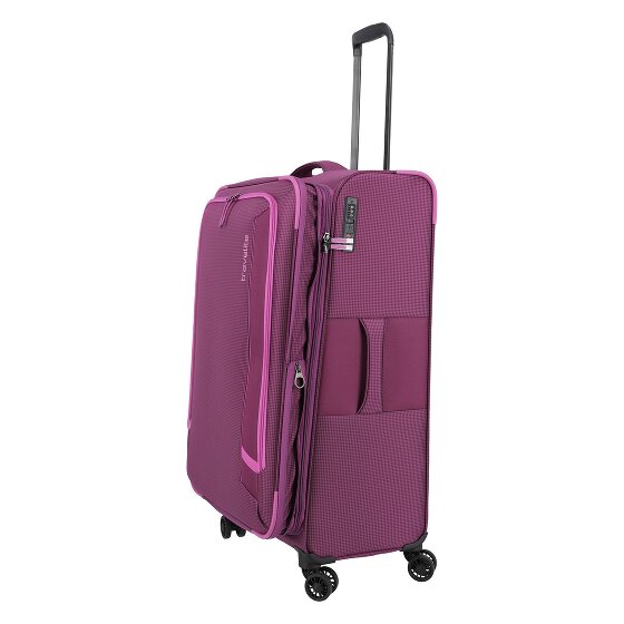 Travelite Corsiica 4 wielen Trolley L 77 cm met uitbreidingsplooi