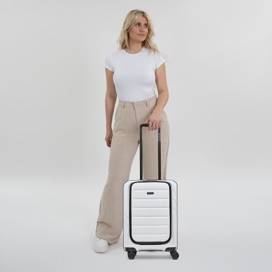 Redolz Essentials 17 4-wiel cabine trolley 55 cm soft-pocket laptop compartiment