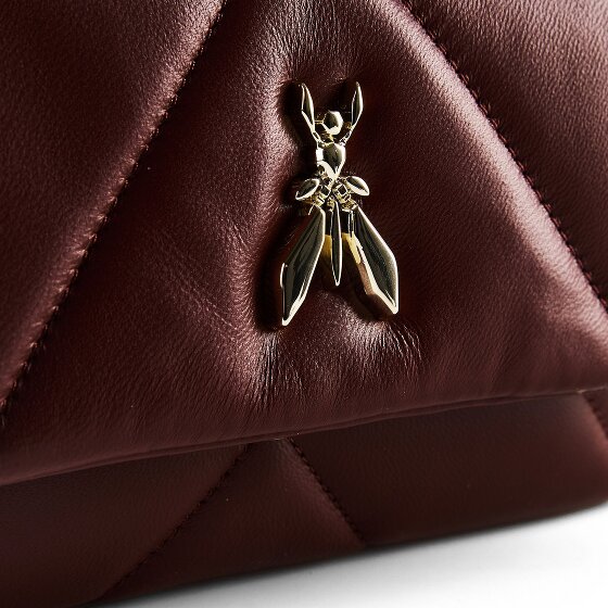 Patrizia Pepe Fly gewatteerde lederen schoudertas 25 cm