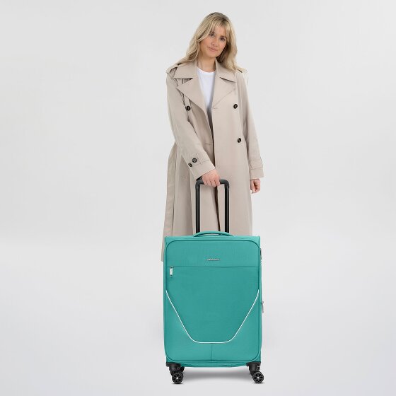 Stratic taska 4-wiel trolley M 65 cm met uitvouwbare plooi