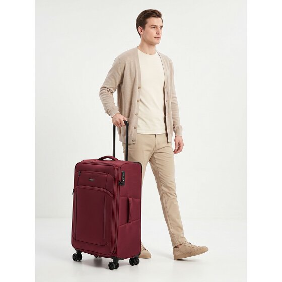 d&n Travel Line 9804 4 wielen Trolley L 78 cm met uitbreidingsplooi