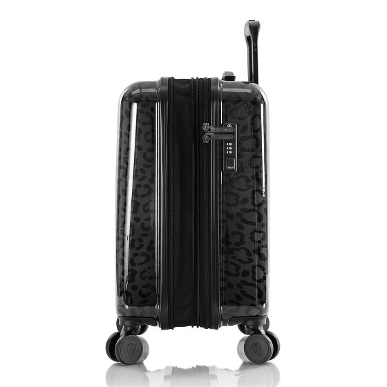 Heys Black Camo 4 wielen Cabinewagen S 53 cm met uitbreidingsplooi