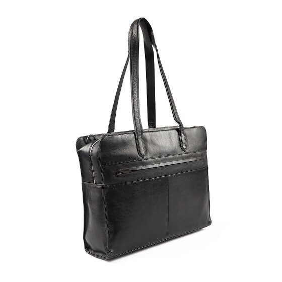 Plevier Power Koffer Leer 41.5 cm Laptop compartiment