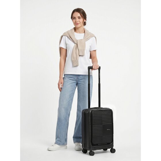Redolz Essentials 17 2.0 4 wielen Cabinewagen 55 cm Laptopvak met uitbreidingsplooi