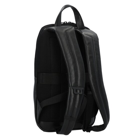Piquadro P15S Dagrugzak Leer 40 cm Laptop compartiment