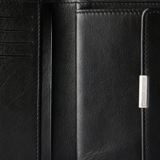Braun Büffel Golf 3.0 Portemonnee RFID-bescherming Leer 12 cm